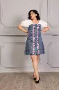 Denim Bloom Dress
