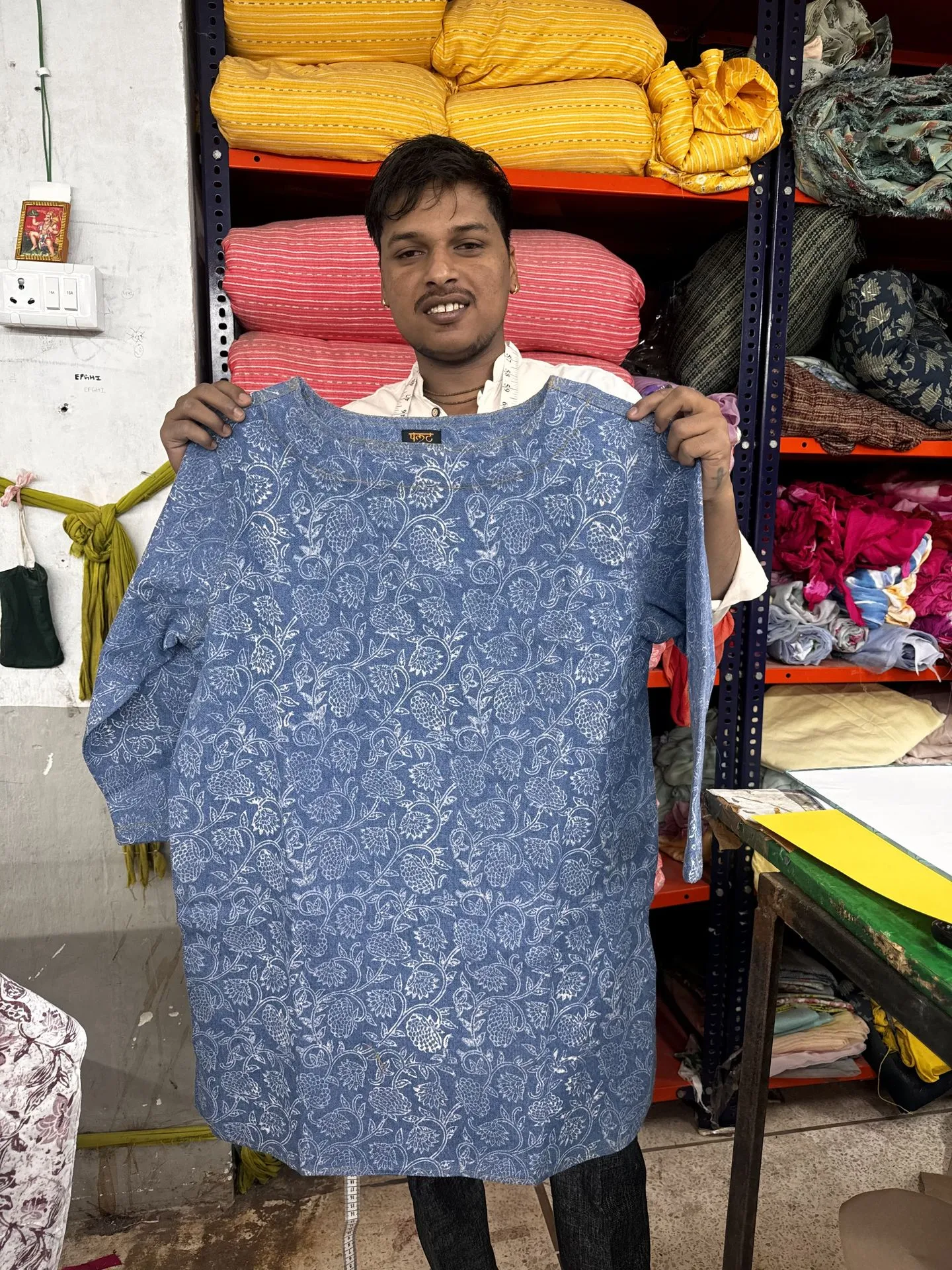 Indigo Bloom Tunic