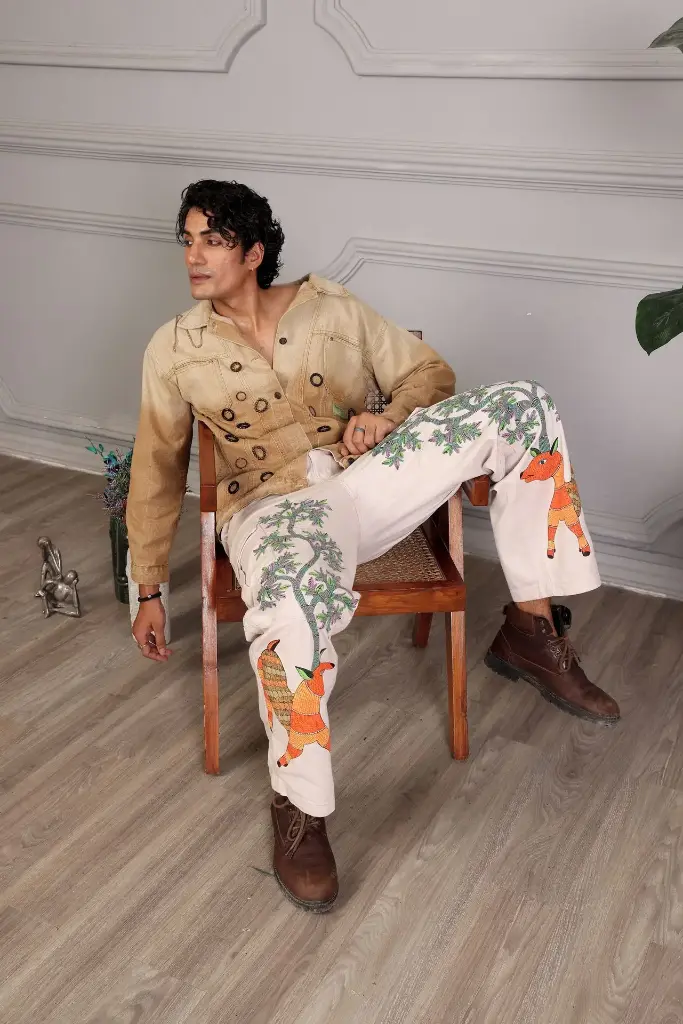 Deer Dastaan Denim- Beige