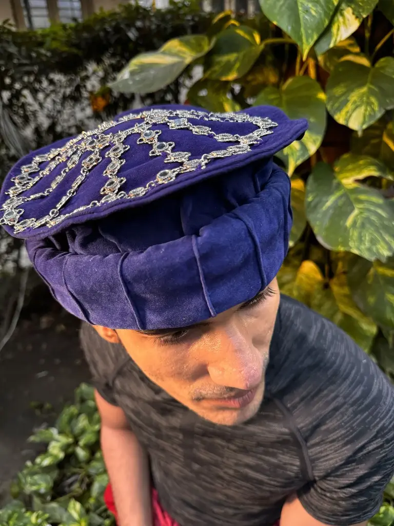Haider Hat-Sheesh(Blue)
