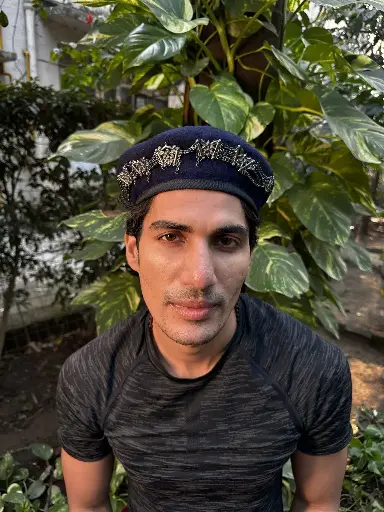 [ACS_26] Pardesi Beret-Amulet (Navy Blue)